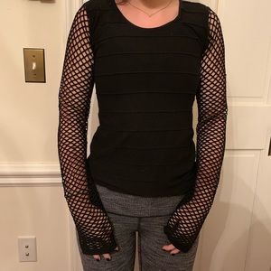 Black Fishnet Tight Shirt